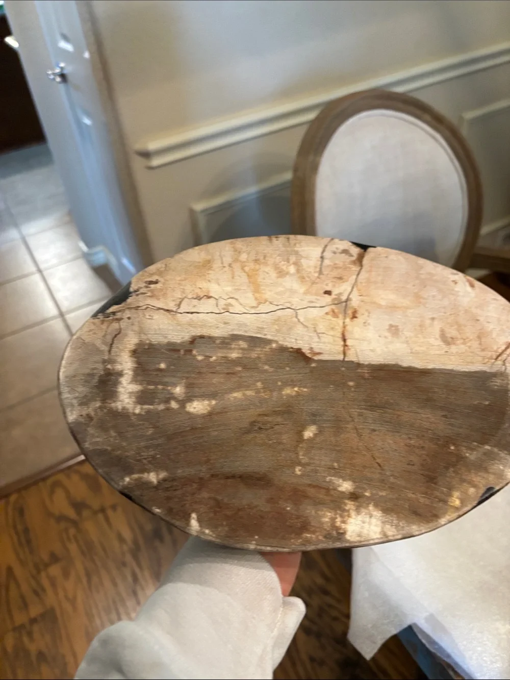 Large Petrified Wood Charcuterie West Elm MSRP $ 120 Never Used